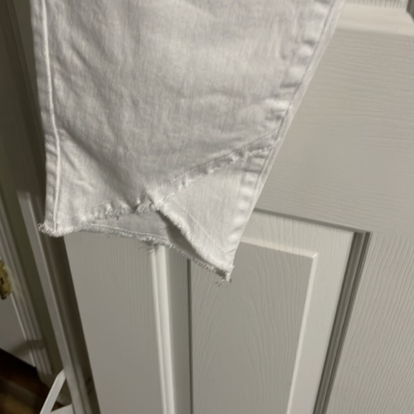 NWOT Royalty vintage stretch high rise ankle white jeans - Picture 2 of 5